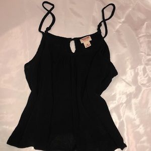 Mossimo Black Flowy Crop Top